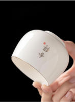 Juego especial para el hogar de porcelana blanca de jade gordo de oveja maestra de cerámica, taza de degustación de té para una sola persona, conjunto con caja de regalo - details 12