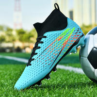 Botas de fútbol profesionales para hombre, zapatos de fútbol de Punta larga, zapatos de fútbol de tobillo alto para exteriores, zapatos de entrenamiento para niños - details 2
