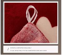 Seta de Cama de Lujo con Estampado Geométrico de Mink Cashmere Duarte de Terciopelo Cálido para Invierno Tamaño King 220x240 - details 12