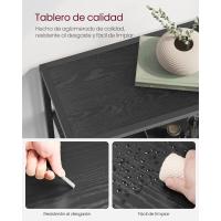 Estantería de 5 Niveles Diseño Rústico Marrón y Negro para Sala, Baño, Cocina Montaje Simple - details 13
