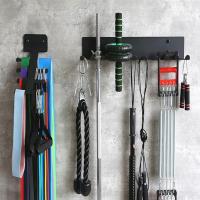 Estante de almacenamiento multifunción para equipos deportivos, organizador de equipos de béisbol montado en la pared - details 7