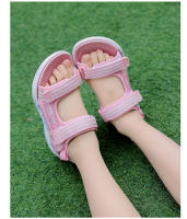 Sandalias planas para niños y niñas, zapatillas de suela suave para playa, zapatos informales de moda con Velcro para verano - details 10