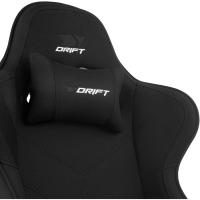 DR110 - Silla Gaming Profesional, Tejido Tejido Alta transpirabilidad, reposabrazos 4D, Ruedas silenciosas, pistón Clase 4, inclinación, cojín Lumbar y Cervical, Color Negro - details 12