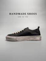 Zapatos hechos a mano retro de la vieja moda casual, zapatos de cuero de vaca de primera capa transpirable. - details 24