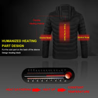 Chaqueta Térmica Ajustable para Hombres y Mujeres 21 Áreas de Calentamiento al Aire Libre con Fuente de Alimentación USB para Esquí Camping Tamaño EU - details 2