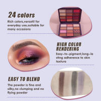Paleta de Sombras de Ojos Bsimone de 24 Colores Resistente al Agua, Mate Perla Brillante - details 4