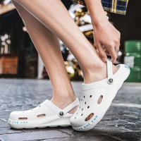 Sandalias de jardín antideslizantes para hombre, zuecos de goma con agujeros, informales, a la moda, novedad de verano, 2021 - details 16