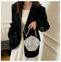 Cadena flor acrílico bolsos de las mujeres 2025 nuevos bolsos de hombro de nicho europeo y americano con cuentas cena portátil bolsos de las mujeres - details 8