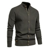 Cárdigan de punto para hombre, suéter de algodón de alta calidad con botones y cuello simulado para hombre, cárdigans de diseñador de moda para invierno para hombre - details 2
