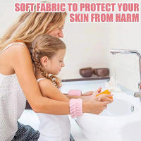 Muñequeras de microfibra reutilizables para mujer, muñequera deportiva para Spa, toalla para lavar la cara, Yoga, correr, absorbente, 1 par - details 1