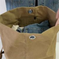 Mochila de viaje de lona de 45l, bolsa de cubo para senderismo, mochila informal para exteriores, bolsa para libros, mochila escolar, bolsas de pesca - details 1