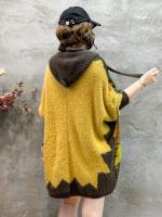 Masss-suéteres con capucha para mujer, ropa de moda de invierno, holgados cárdigans con estampado Floral, cálidos e informales de lujo, talla grande, 2024 - details 6