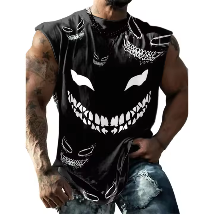 Chaleco Deportivo para Hombre Camiseta Holgada de Moda sin Mangas para Fitness - 1