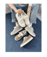 Zapatos deportivos transpirables de primavera para hombre, de estilo informal, con cordones, versátiles y de suela gruesa, de estilo sencillo, color blanco - details 1