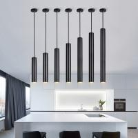 Lámpara colgante de tubo redondo, luz cilíndrica moderna para comedor, barra minimalista, Centro de cocina - details 3