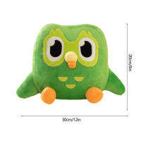 Juguete de peluche Duolingo verde de 30cm, muñeco de búho de Anime de dibujos animados, Animal de peluche suave, regalo de cumpleaños para niños - details 5