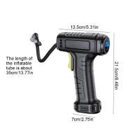 Compresor de aire portátil de mano, bomba inflable inalámbrica con cable de 120W, inflador Digital de neumáticos - details 4
