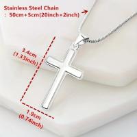 A mi papá collar con tarjeta de mensaje, collar de Cruz de Navidad, regalo del Día del Padre, regalo de cumpleaños de papá de hijo o hija, bautizo - details 4
