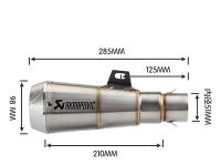 Tubo de Escape Universal de Acero Inoxidable Respryace Forma Redonda Para Yamaha MT-07, Honda - details 2