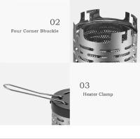 Calentador de camping, cubierta a prueba de viento para estufa, horno de calefacción de microgas resistente al desgaste - details 10