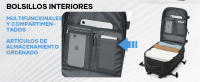 Mochila de Viaje Avión para Mujer Equipaje de Mano 45x36x20 Impermeable con Cable USB - details 6