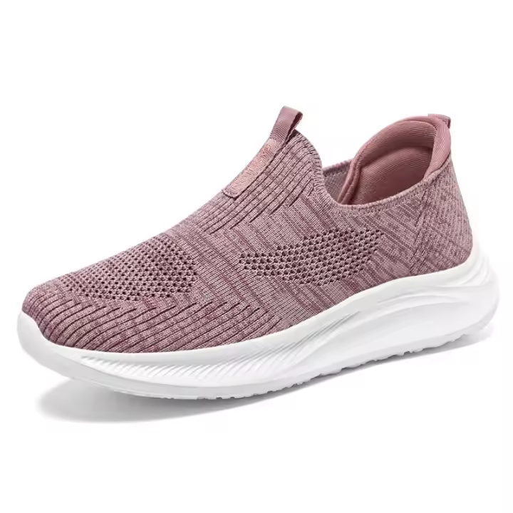Zapatillas de deporte transpirables de verano para mujer, zapatos planos sin cordones, zapatos deportivos cómodos, zapatos de mujer - 1