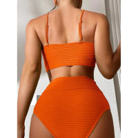 Bikini de cintura alta para mujer TRY JADE Sexy, acolchado con realce, estilo de bañador de primavera/verano - details 6