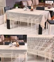 Orgullosas fundas protectoras de papel pintado semitransparente Ence blanco y rosa para fiestas de bodas, manteles bordados, paños de cocina, - details 8