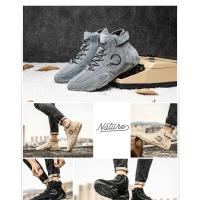 Zapatillas de deporte para hombre, botas cortas de felpa para deportes de senderismo al aire libre, zapatos informales de fondo suave para hombre, zapatos cómodos de marca originales - details 2