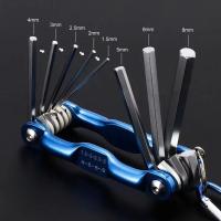 Llave hexagonal plegable portátil con mango de Metal, destornillador, juego de llaves Allen plegables, herramienta de extracción, llave Hexagonal Torx 8 en 1 - details 18