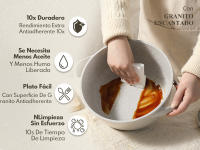 Juego de Sartenes de Cocina Carote Antiadherentes para Placa de Inducción Juego de Baterías de 7 Piezas Material de Granito Superficie de Antiadherencia - details 1
