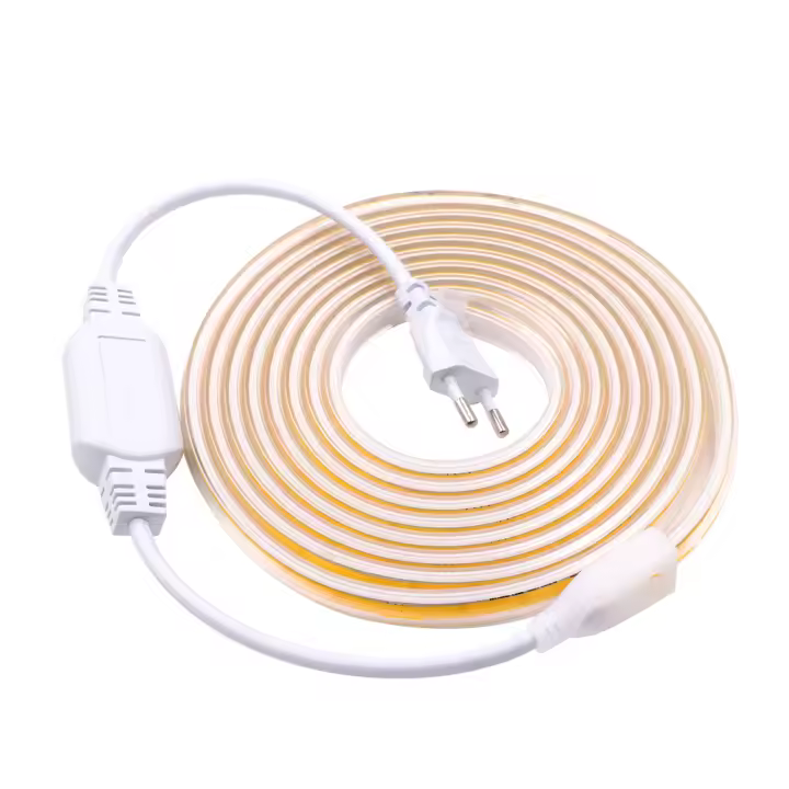Tira de luces LED COB de 220V, cinta Flexible de luz FOB, impermeable, decoración exterior, 360Leds/M RA 90, alto brillo, 3000K, 4000K, 6000K - 1