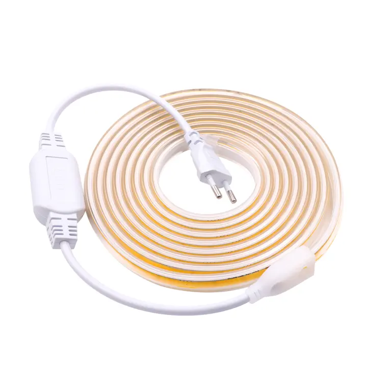 Tira de luces LED COB de 220V, cinta Flexible de luz FOB, impermeable, decoración exterior, 360Leds/M RA 90, alto brillo, 3000K, 4000K, 6000K - 1