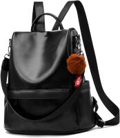 Mochila de Cuero de pu antirobo para Mujer, bolso de mano informal, bolso de viaje, bandolera - details 0