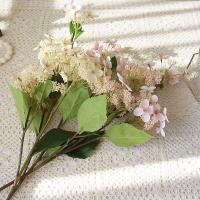 Flores de hortensia artificiales grandes, ramas de hortensia de seda hechas a mano de plástico, flores falsas coloridas realistas, Material Floral - details 10