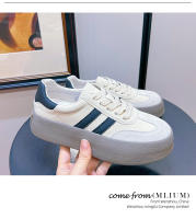 Cuero zapatos de entrenamiento alemán plataforma solo zapatos deportes zapatos blancos - details 7