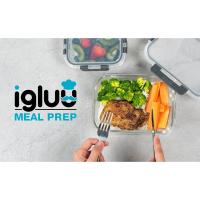 Igluu Meal Prep Set de 10 Contenedores de vidrio con tapas a prueba de fugas con cierre hermético