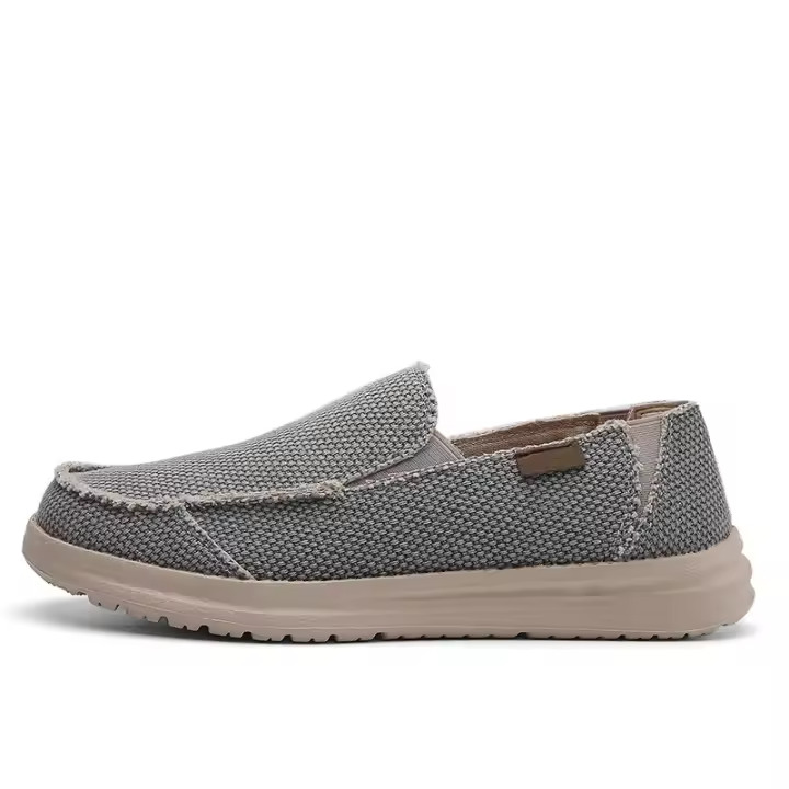 Zapatos de tela ligeros y transpirables para hombre, perezosos de gran tamaño, un pedal - 1
