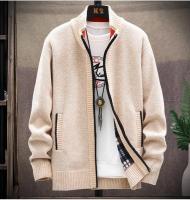 Cardigánes de Punto para Hombres en Invierno Cuellos Elevados, Gruesos, Moda Casual - details 16