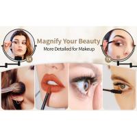 Espejo de maquillaje montado en la pared, espejo de aumento de baño, espejo de aumento