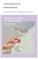 Dazzg Copa Copa Juego de champán Vino Premium para el hogar Cristal Arco Iris - details 5