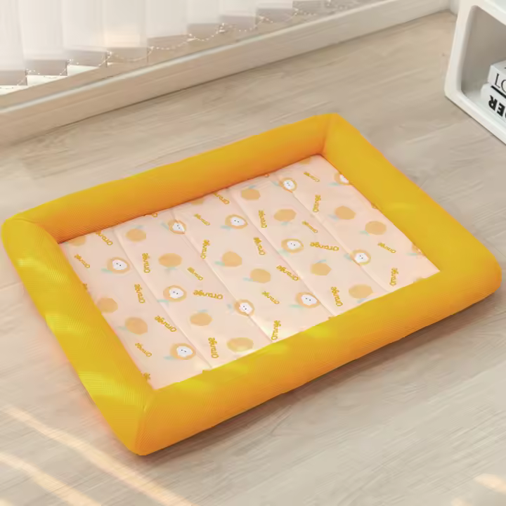 Cama refrescante de verano para mascotas, cojín de hielo, alfombrilla cuadrada para dormir, perrera para perros y gatos, de alta calidad - 1