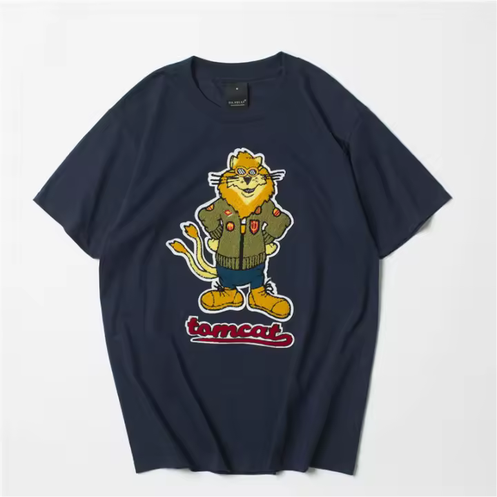 2025 ww2 vintage tomcat manga corta streetwear harajuku ropa hip hop camiseta 100% algodón camiseta anime VTG negro hombres ma1 - 1