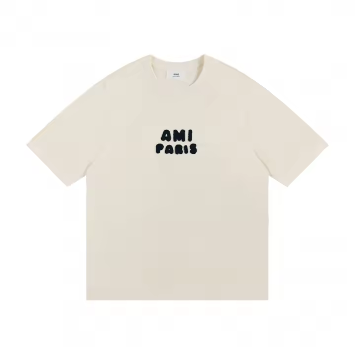 AMI Primavera/Verano nuevo estilo camisetas, camisa de manga corta multifuncional deportiva informal de marca de moda con bordado 3D para hombre - 1