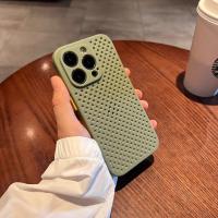 Fundas de Protección Transpirables de Malla de Lujo para Verano con Diseño de Bloques de Colores y Antigolpes para iPhone 15, 14, 13, 12, 11 Pro Max y 15 Plus - Accesorio para Teléfono - details 8