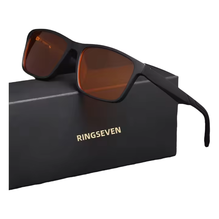 Gafas Clásicas Anti-Luz Azul KINGSEVEN Para Hombres Y Mujeres Marco Negro Bloqueo De Rayos Azul Lentes Rectangulares Transparentes Para Lectura - 1