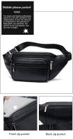 Bolsa de piel de oveja para hombre, Bolsa de piel de oveja para hombre para teléfono móvil, cuero genuino, bolsa crossbody, multifuncional, deportes y ocio, bolsa de pecho crossbody - details 2