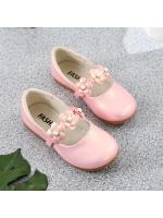 Zapatos planos florales de cuero para niñas, zapatos de vestir de alta calidad, suaves, de princesa, con flores, para fiesta de boda, 26-36 - details 10