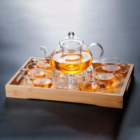 Tetera de vidrio grueso de 250ml/600ml/1000ml, elegante, ligera, para hacer té perfumado, té verde - details 7