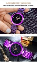 Reloj de Mujer con Esfera Nocturna Estrellada Diseño Nórdico Único, Pulsera de Acero Inoxidable, Brillo Nocturno Regalo de Lujo para Cumpleaños y Aniversarios - details 3